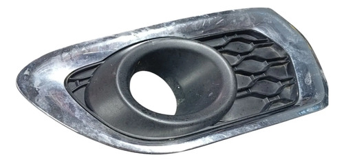 Moldura Milha Cromada Lado Esq Renault Sandero 2015 A 2019 Preto Esquerdo