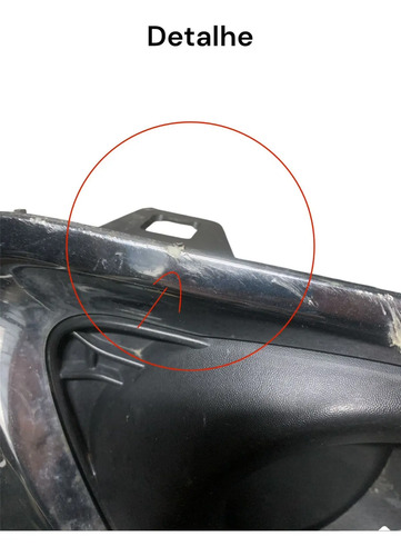 Moldura Milha Cromada Lado Esq Renault Sandero 2015 A 2019 Preto Esquerdo - Imagem 2