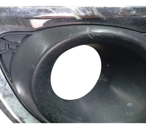 Moldura Milha Cromada Lado Esq Renault Sandero 2015 A 2019 Preto Esquerdo - Imagem 5