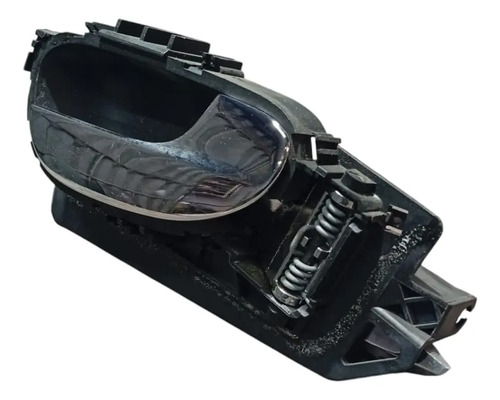Maçaneta Interna Lado Direito Peugeot 307 2007 A 2011  Preto Traseira - Imagem 2