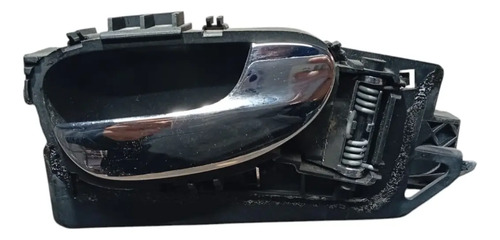 Maçaneta Interna Lado Direito Peugeot 307 2007 A 2011  Preto Traseira - Imagem 4