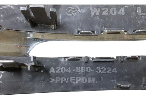 Moldura Milha Lado Esquerdo Mercedes C180 C200 2011 A 2014 Preto Esquerdo - Imagem 7