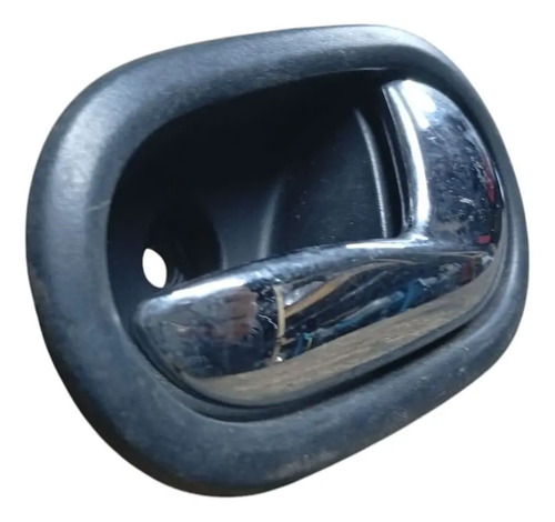 Maçaneta Interna Lado Direito Renault Sandero 2014 A 2018 Preto Traseira - Imagem 3
