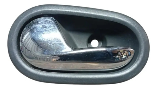 Maçaneta Interna Lado Esquerdo Renault Sandero 2014 A 2018 Preto Traseira