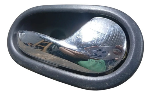 Maçaneta Interna Lado Direito Renault Sandero 2014 A 2018 Preto Dianteira/traseira