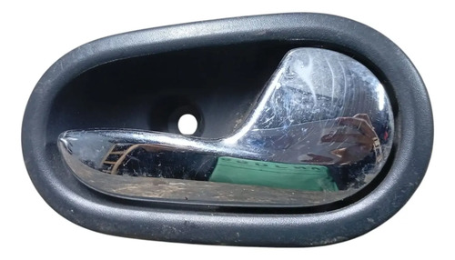 Maçaneta Interna Lado Direito Renault Sandero 2014 A 2018 Preto Dianteira/traseira - Imagem 2