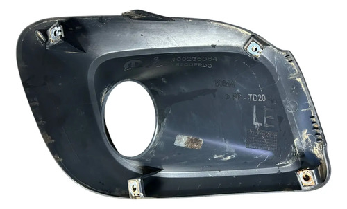 Moldura De Milha Fiat Uno Drive 2017 2018 2019 2020 2021 Preto Esquerdo - Imagem 5