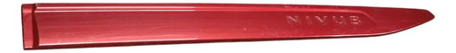 Friso Para Porta  Volkswagen Nivus 2021 A 2023 Traseiro Esq Vermelho - Imagem 3