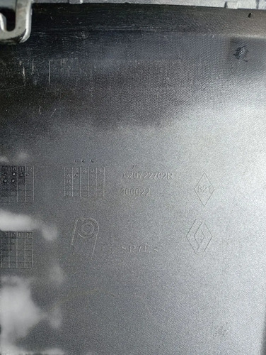 Aplique Inferior Parachoque Renault Duster 2011 A 2017 Prateado - Imagem 6