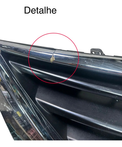 Grade De Parachoque Nissan Versa 2012 A 2016 Preto Brilhante - Imagem 4