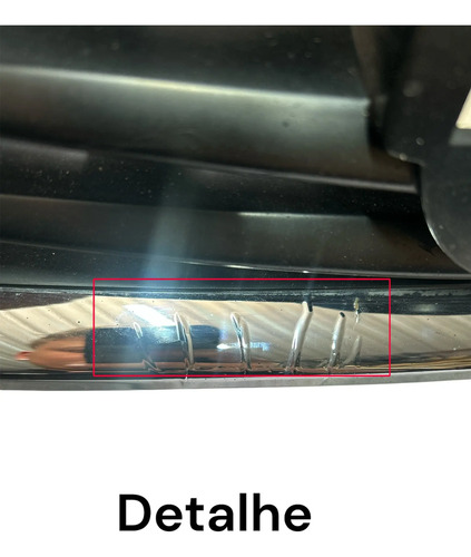 Grade De Parachoque Nissan Versa 2012 A 2016 Preto Brilhante - Imagem 5