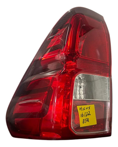 Lanterna Traseira Toyota Hilux 2016 A 2024 Lado Esquerdo Es Esquerdo/motorista Vermelho - Imagem 2