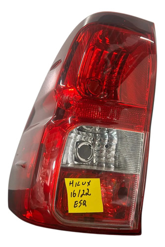 Lanterna Traseira Toyota Hilux 2016 A 2024 Lado Esquerdo Es Esquerdo/motorista Vermelho - Imagem 7