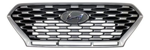 Grade Superior Frontal Hyundai Creta 2022 A 2024 Preto Fosco Preto Fosco - Imagem 1