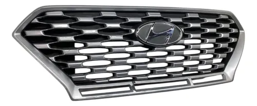 Grade Superior Frontal Hyundai Creta 2022 A 2024 Preto Fosco Preto Fosco - Imagem 3