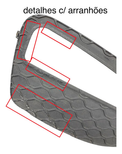 Moldura Farol Milha Esquerdo Lifan X60 2012 2016 Original Preto Esquerdo - Imagem 2