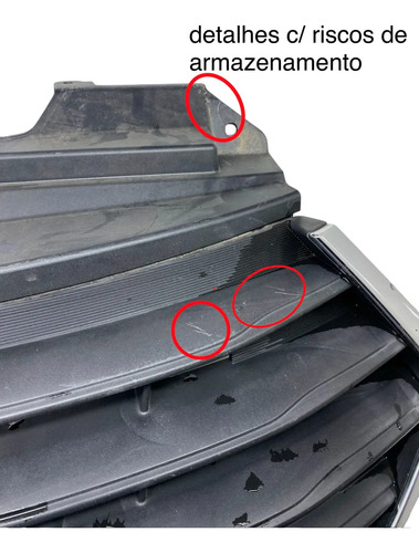Grade Parachoque Dianteira Hyundai Hb20 2016 2018 Original Preto N-a - Imagem 2