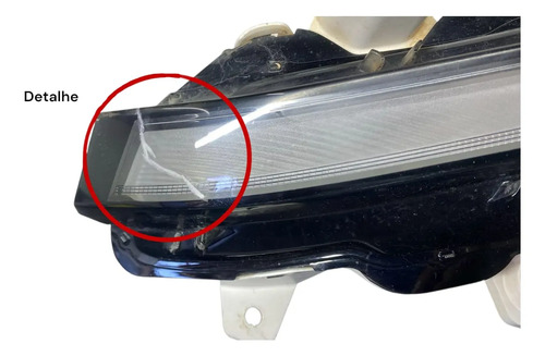 Farol Milha Led Drl L.d Peugeot 208 2021 2024 Original Preto - Imagem 10
