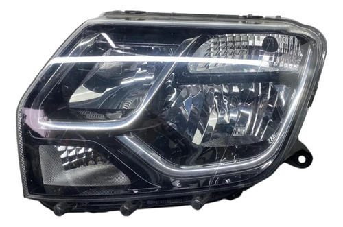 Farol Dianteiro Esquerdo Duster 2016 2018 Mascara Negra Esquerdo/motorista - Imagem 1