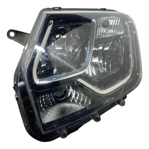Farol Dianteiro Esquerdo Duster 2016 2018 Mascara Negra Esquerdo/motorista - Imagem 3