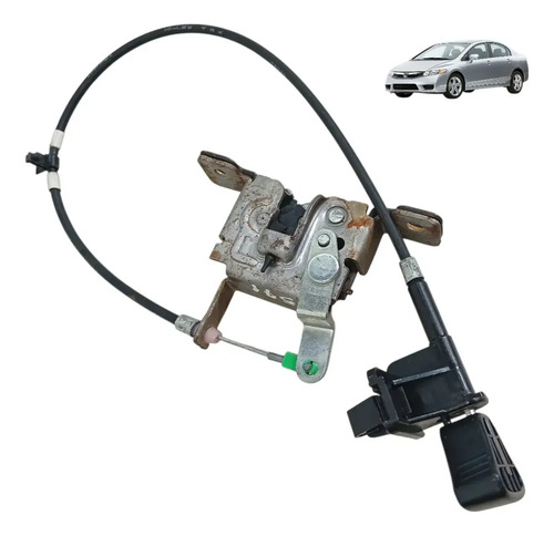 Cabo Fechadura Banco Traseiro Esquerdo Honda Civic 2009 Preto