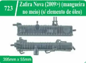 Caixa Radiador  Zafira Nova Mangueira Meio Sem Elemento Oleo