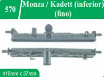 Caixa Radiador Monza E Kadet Inferior Fino