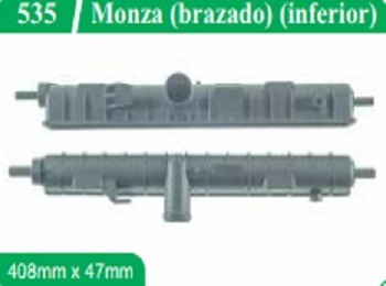 Caixa Radiador Monza Brazado Inferior