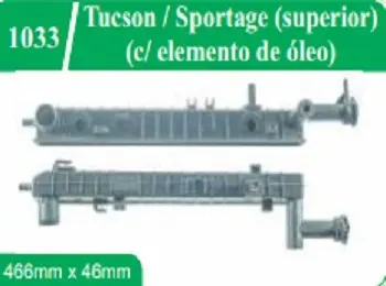 Caixa Radiador Tucson Sportage Superior