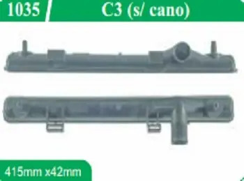 Caixa Radiador Citroen C3 Sem Cano