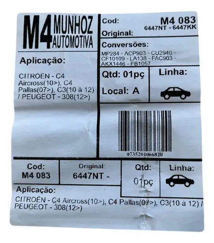 Filtro Cabine Ar Citroen C4 Aircross/pallas C3 Peugeot 308 - Imagem 2