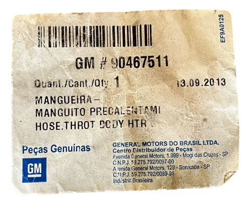 Mangueira Pré Aquecedor (respiro ) Vectra Astra Zafira 2.0 - Imagem 4