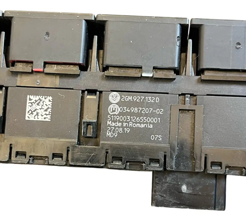 Comando Botão Alerta E Airbag On - Off Vw T-cross 2gm927132d Preto - Imagem 5