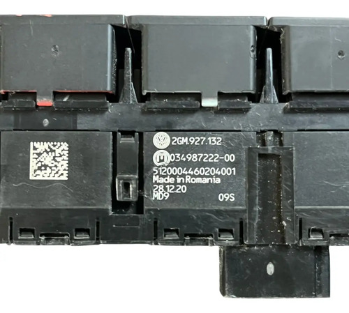 Comando Botão Alerta E Airbag On - Off Vw T-cross 2gm927132 Preto - Imagem 5