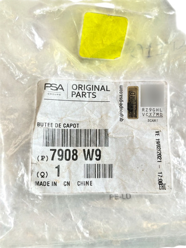 Batente Capo Dianteiro Citroen C4 Lounge Peugeot 308 13/19 - Imagem 4