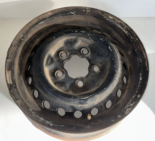 Roda Fusca Variant Tl Brasilia 5 Furos Fechada Preto