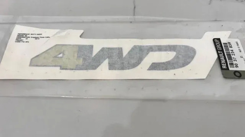 Emblema Tampa 4wd Renault Duster 2012-2020 Novo Original Cinza - Imagem 2