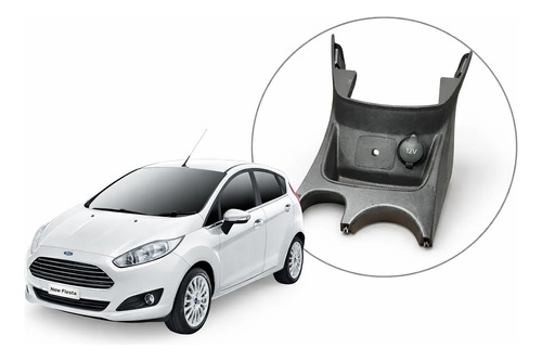Moldura Console New Fiesta 2013 A 2019 -11337 - Imagem 1