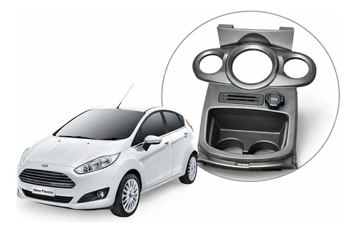 Moldura Comando Ar Ford New Fiesta Nacional 2016 2017 - Imagem 1