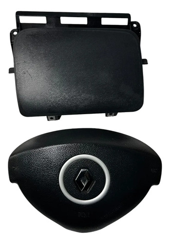 Kit Airbag Renault Clio Hatch 2010/2016 1.0 16v Preto Preto - Imagem 1