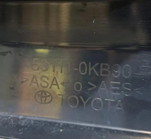 Grade Parachoque Hilux 21/23 Original Toyota 531110kb90 Cinza-escuro Fosco - Imagem 6
