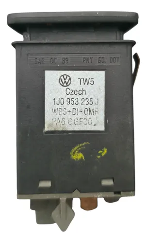 Botao Pisca Alerta Golf 01/05 Original Vw 1j0953235j Preto - Imagem 6