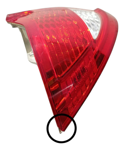 Lanterna Traseira Fusion Direita 09/13 C/detalhe 9e5313b504a Vermelho - Imagem 2