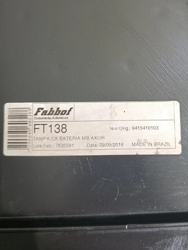 Tampa Caixa Bateria Mercedes Mb Axor 06/10 9415410103 - Imagem 6