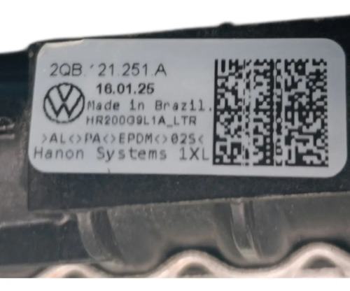 Radiador Agua Polo Virtus Nivus 20/25 Original Vw 2qb121251a - Imagem 4
