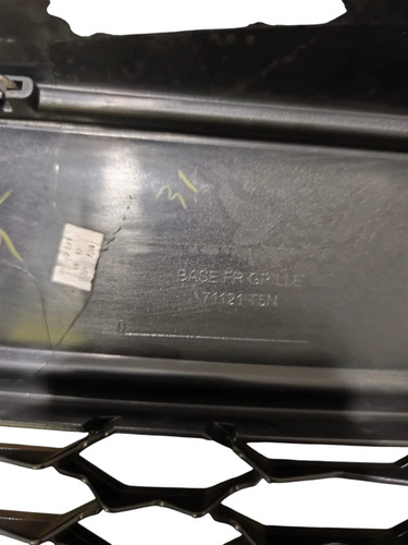 Grade Dianteira Original Honda Fit 2018 A 2020 71121t5n Preto Com Cromado Acabamento Cromado E Preto Brilhante - Imagem 2