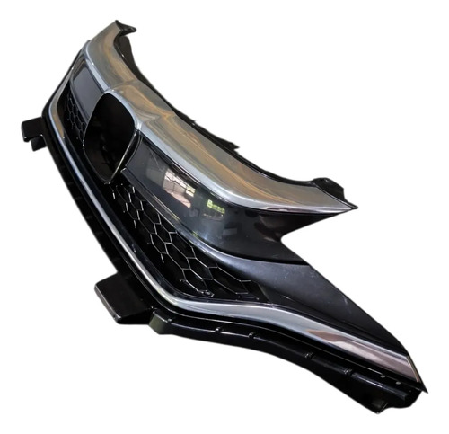 Grade Dianteira Original Honda Fit 2018 A 2020 71121t5n Preto Com Cromado Acabamento Cromado E Preto Brilhante - Imagem 4