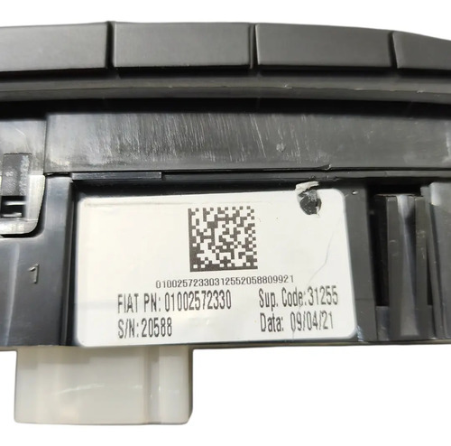 Botao Pisca Alerta Fiat Strada 20/24 Original 01002572330 Preto - Imagem 5