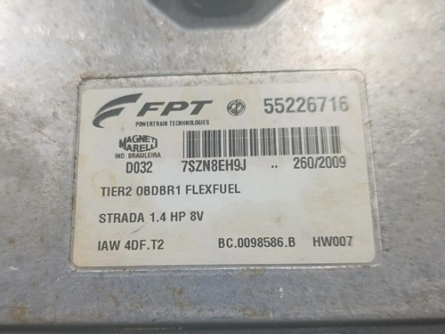 Módulo De Injeção Eletrônica Strada 1.4 8v Flex 2009 2015 - Imagem 1