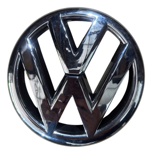 Emblema Da Grade Dianteira Volkswagen Polo Fox 2015 2018 Preto - Imagem 1